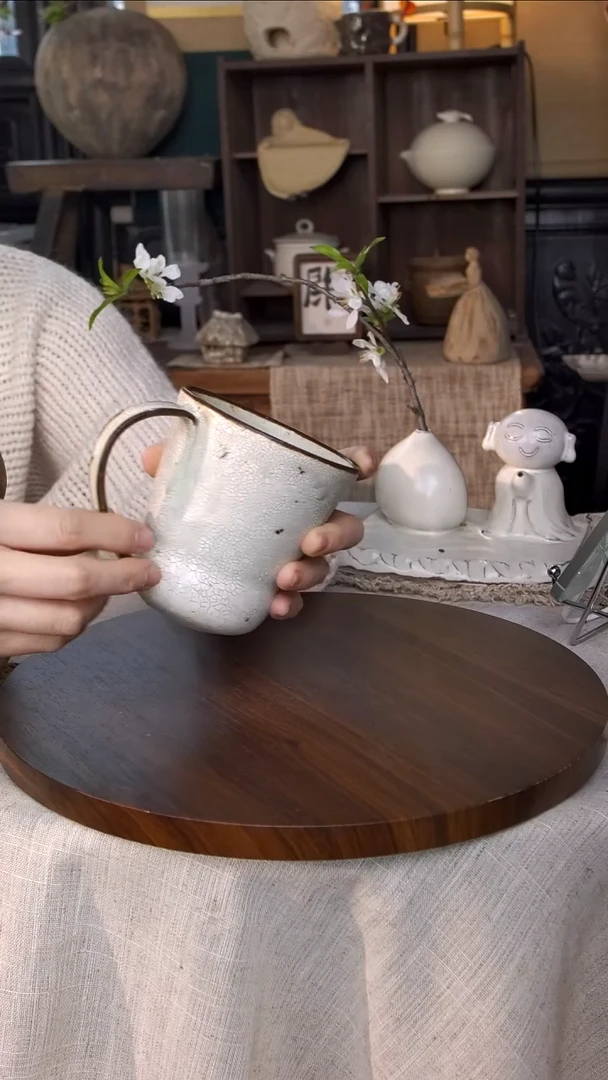 陶瓷@@落苏朝颜大咖啡杯（微瑕）NB44