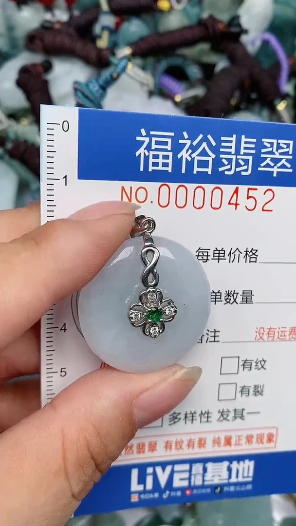 翡翠未镶嵌颈饰...0000452