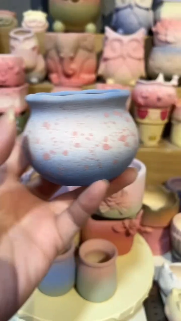 麦饭石粗陶多肉花盆
