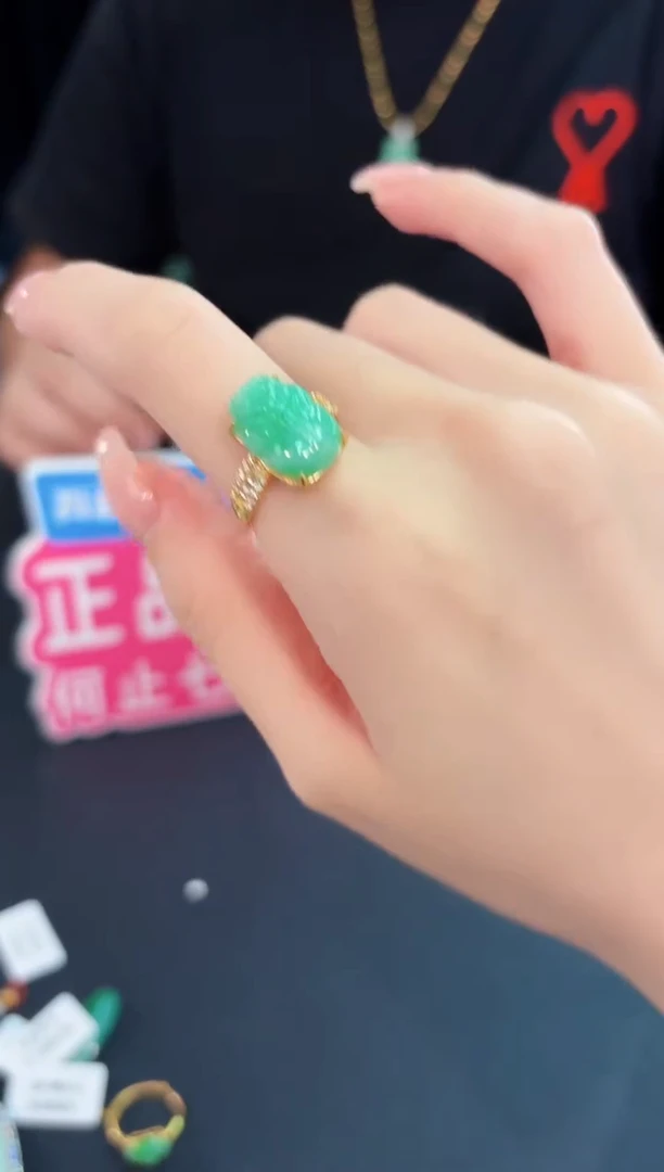 未镶嵌戒指翡翠 缅料A货/支持复检/一件