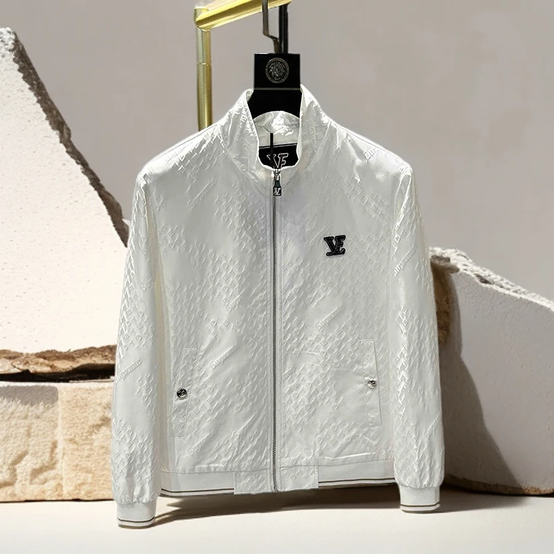 诺顿雷斯轻奢欧洲站男夹克外套春秋新款立领修身休闲时尚帅气上衣