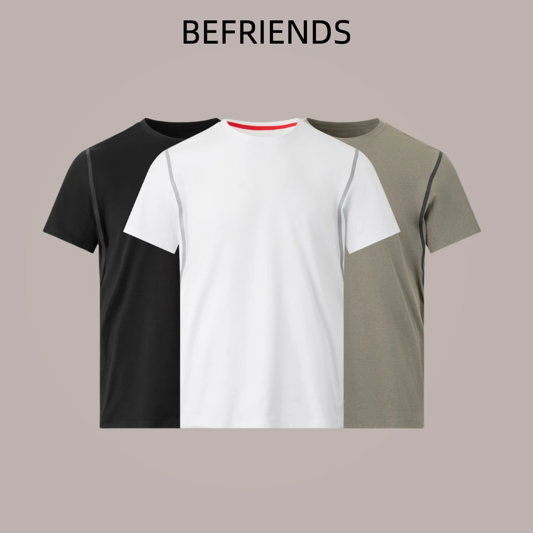 迪桑家龙鳞款夏季运动吸湿排汗透气休闲圆领短袖