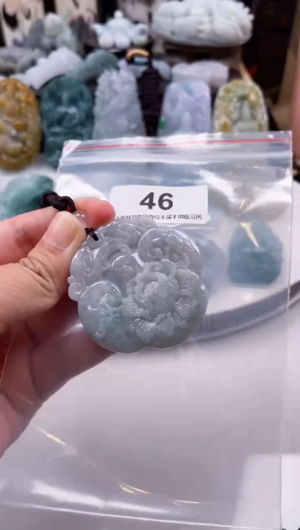 【闪购商品】翡翠颈饰未镶嵌天然缅甸A货翡翠46