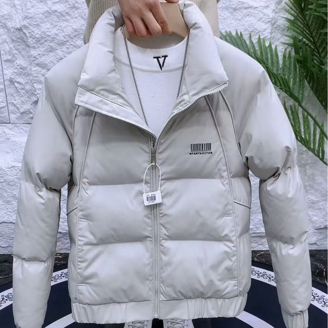 韩版潮流时尚气质立领百搭加厚保暖男士休闲棉衣090