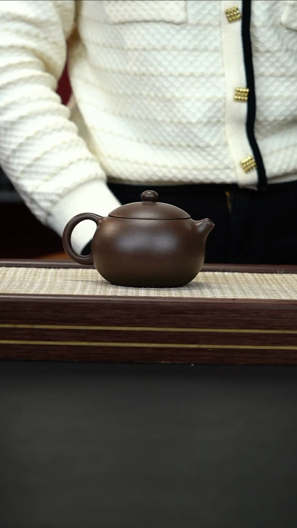 茶壶紫砂58  黑星土 西施