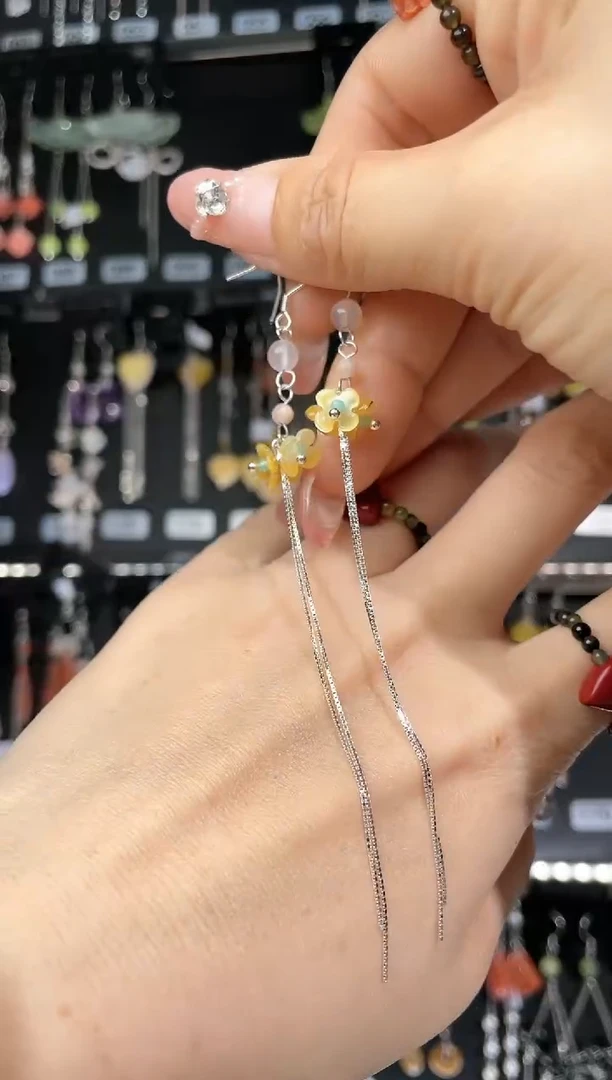 【闪购商品】紫晶耳饰银S925镶嵌乌托邦