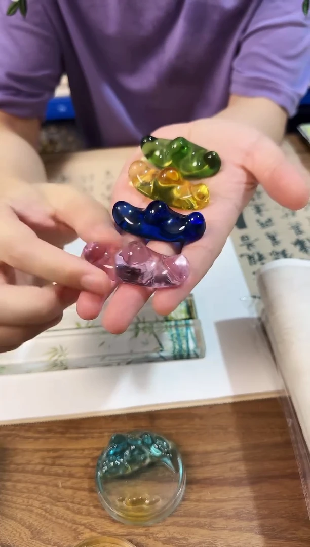 水晶小笔山4个4色