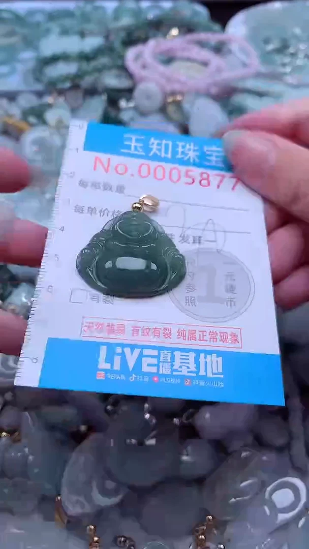 翡翠未镶嵌吊坠(不含链)5877