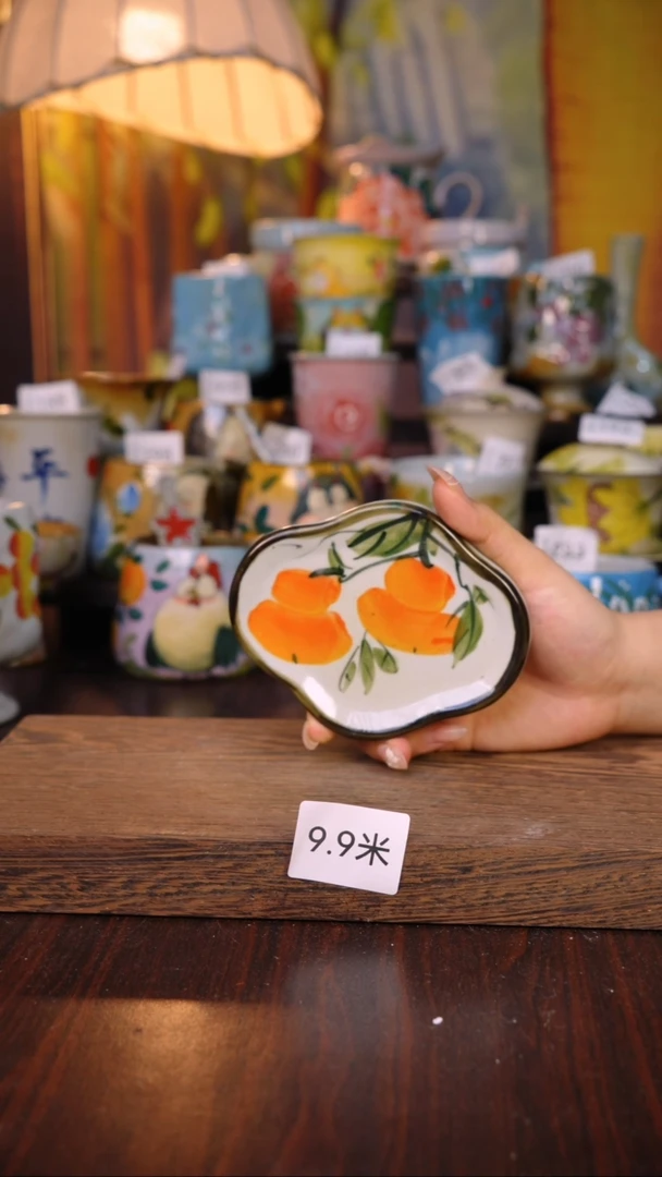 摆件泥垚手作 景德镇手工手绘器物