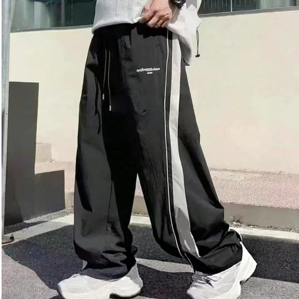 【5062】夏季潮流PARIS高街阔腿裤