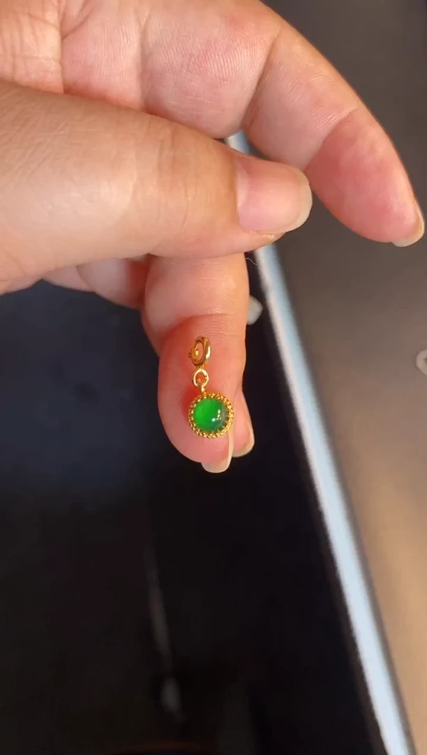 吊坠(不含链)银S925镶嵌翡翠1