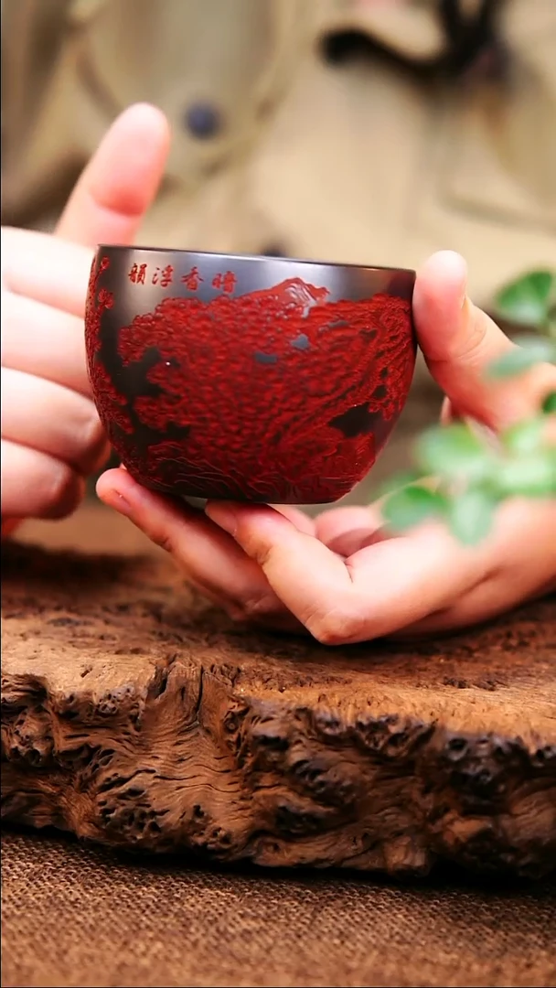 茶杯紫砂原矿紫砂杯