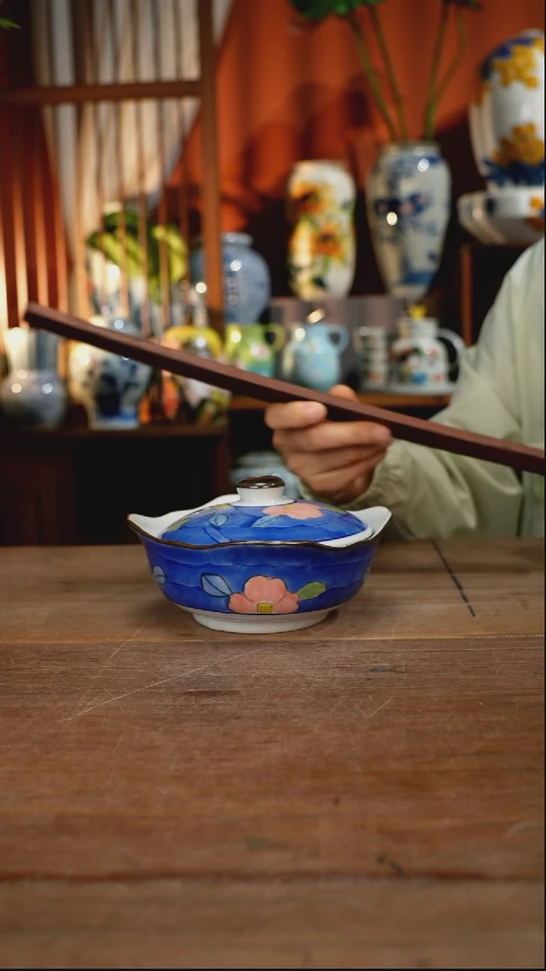 瓷片【简家甄选】景德镇设计师釉下手绘陶瓷餐具