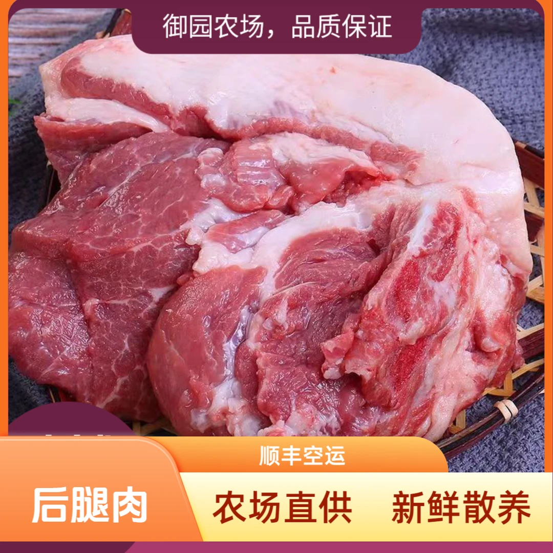 东北黑土猪粮食猪后腿肉土猪肉顺丰空配当日散养速冻发货