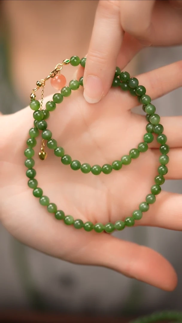【闪购商品】和田玉（碧玉）项链未镶嵌±6mm和田玉碧玉项链