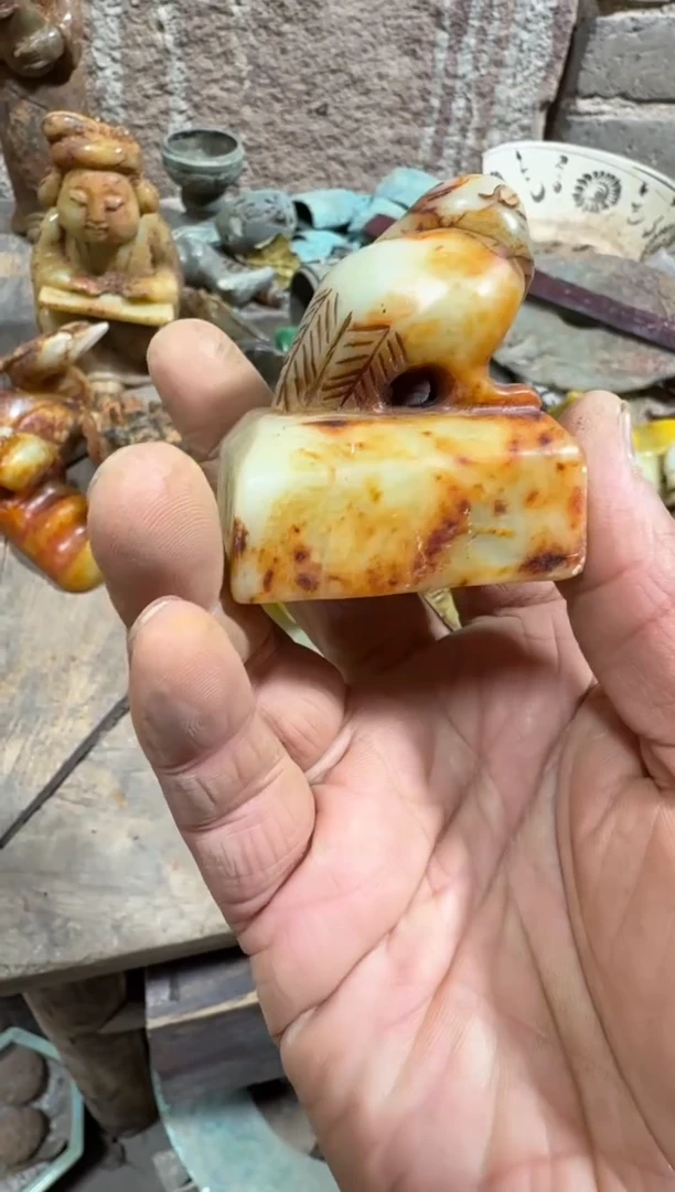 未镶嵌岫岩河磨玉（透闪石质玉）挂件玉器555555