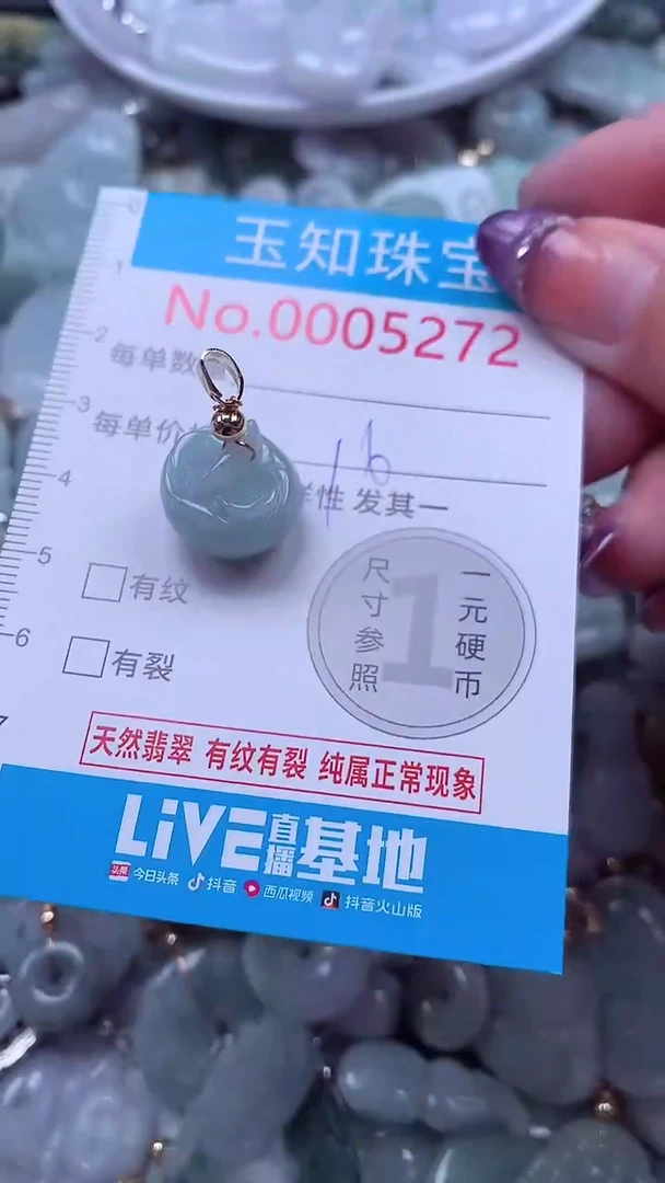 翡翠未镶嵌吊坠(不含链)5272