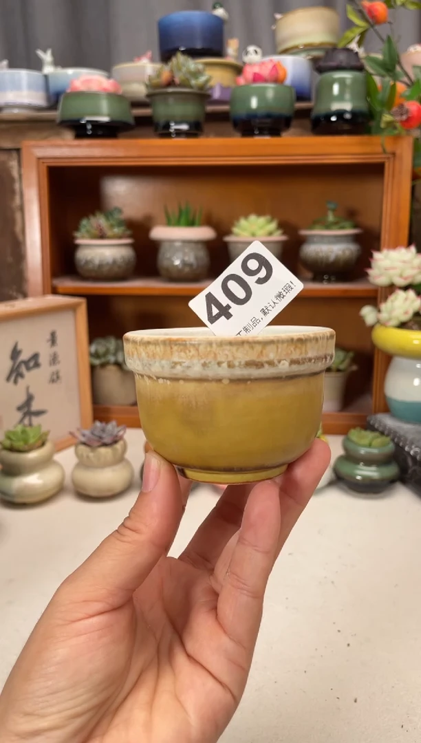 瓷片409知木小芳花盆