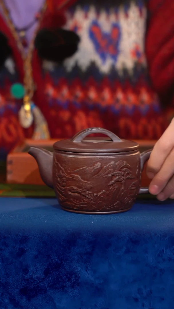 紫砂 宜兴紫砂 柴烧大汉瓦