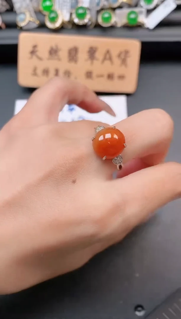 银S925镶嵌戒指翡翠11