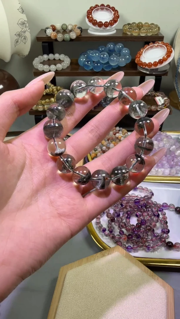 未镶嵌手串水晶绿幽灵手串