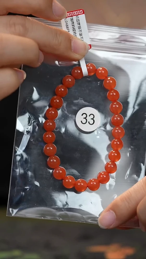 手串未镶嵌南红玛瑙原矿无优化无裂肉料樱桃红