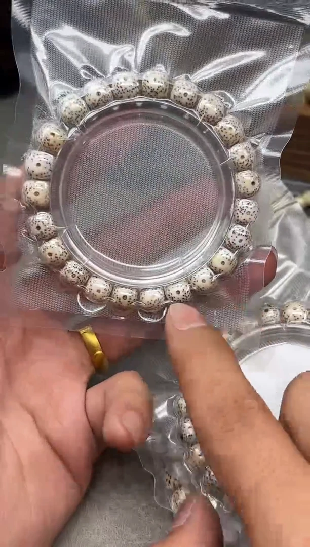 星月菩提手串原生态原白10*9手串  （福利微氧化）