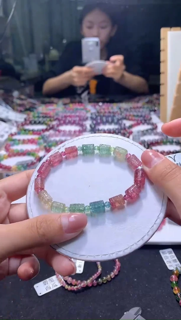 未镶嵌手串碧玺A54【天然碧玺】