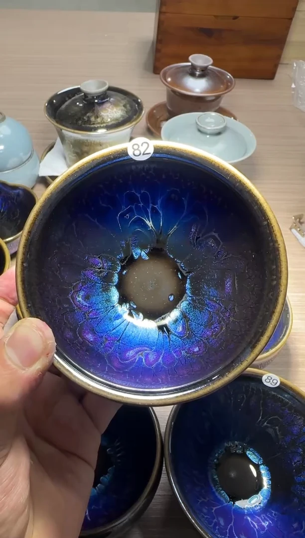 【闪购商品】茶盏82号蓝色妖姬匠心盏器