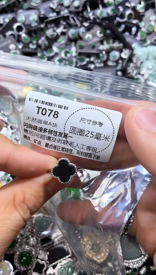 翡翠未镶嵌颈饰T078戒指