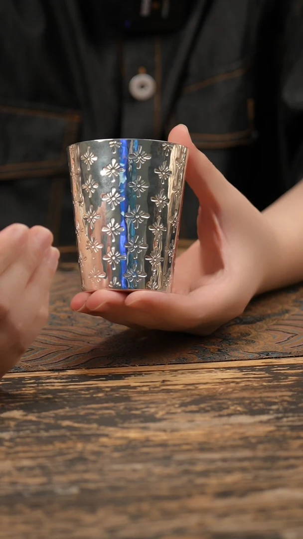 手工新款办公银杯
