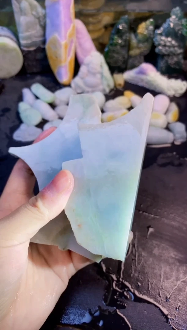 颈饰未镶嵌翡翠天然翡翠166