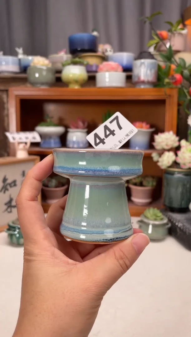 瓷片447知木小芳花盆