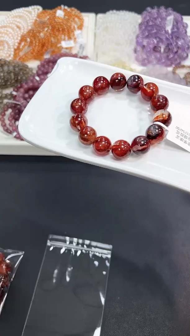 【闪购商品】水晶手串未镶嵌9R多样性发其一/1条15mm默认微瑕