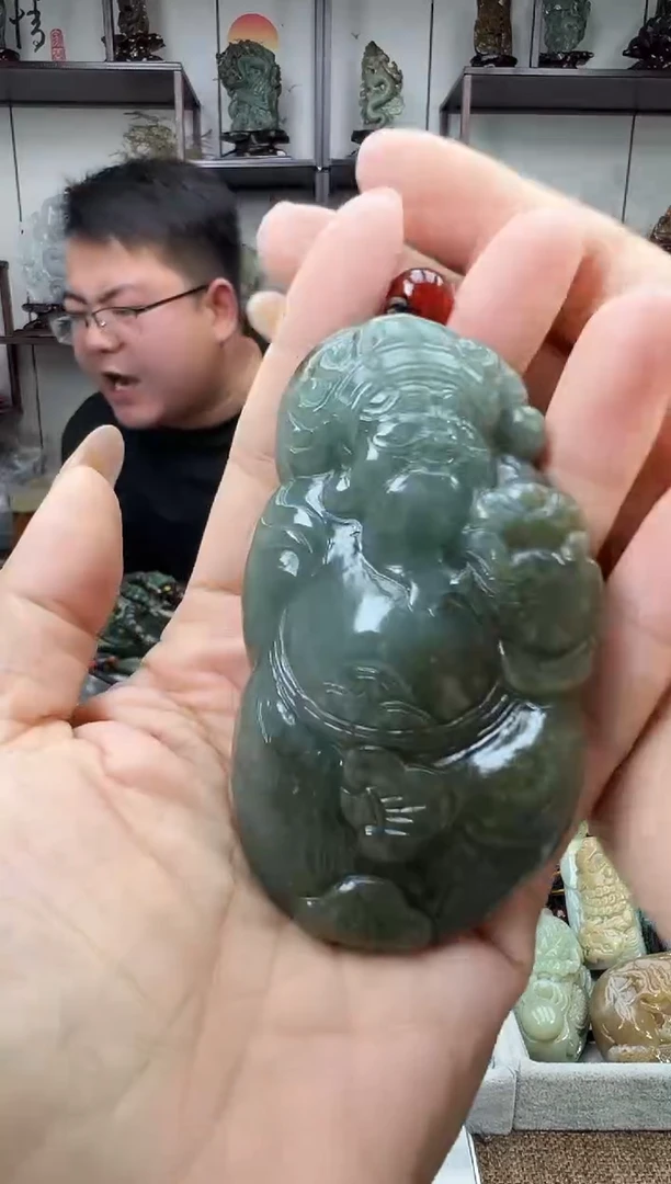 和田玉未镶嵌把件1