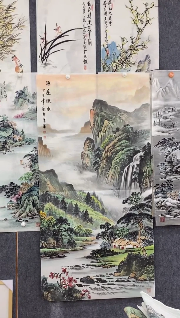 国画小*克沈常滨 省美协 四尺整张138*68cm