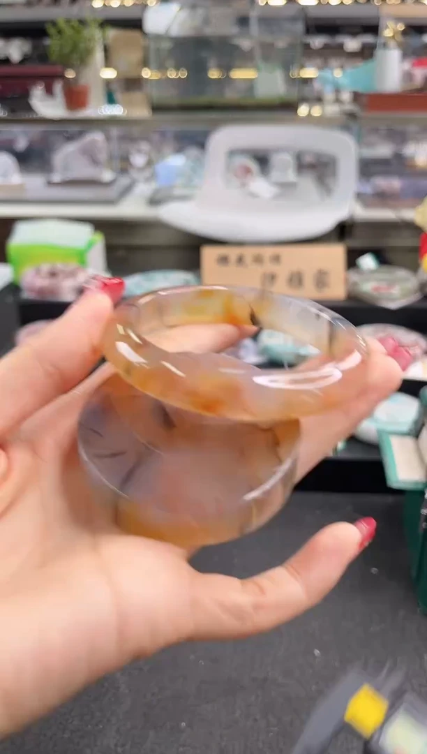 未镶嵌手镯石英质玉58圈口（赠品镯心）S95028