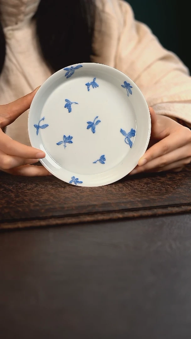 【闪购商品】杯聚澜堂兰花头壶承