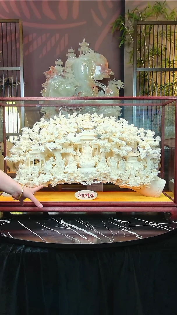 石材视**辑家居摆件招财进宝