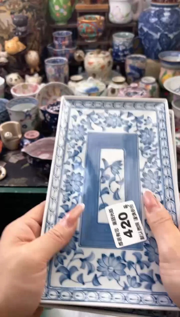 瓷片溜**?420号六六工艺品瓷器2片