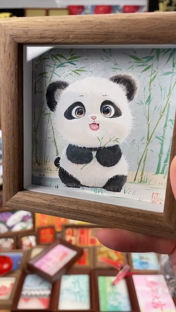 国画纯手绘书法绘画作品