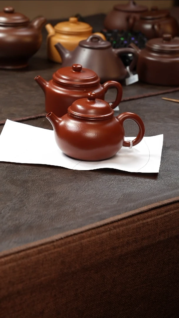 茶壶紫砂壶·19朱泥容天175cc