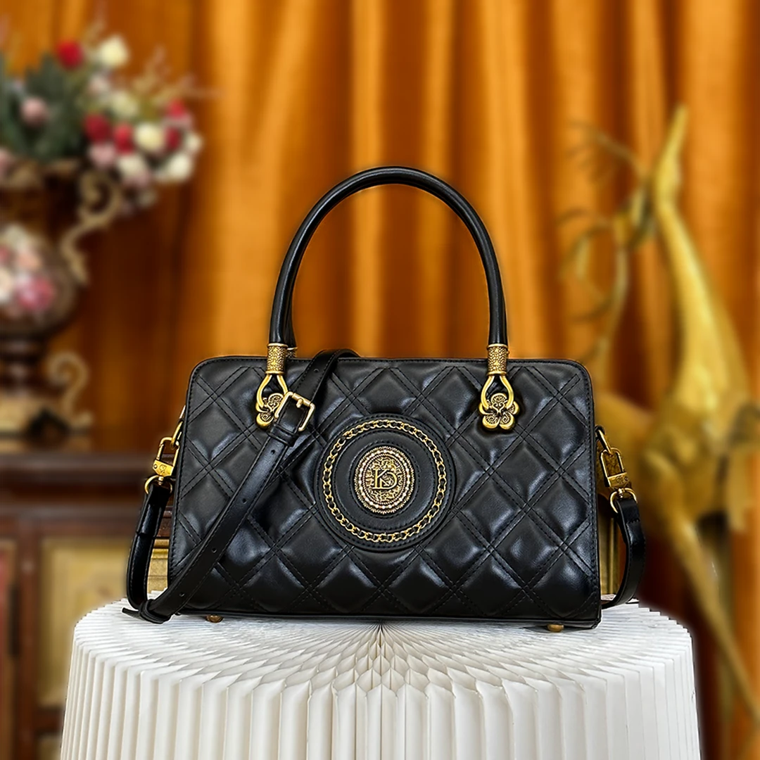 【小颜定制】新款时尚百搭经典菱格手提包气质单肩斜挎女士包包8315