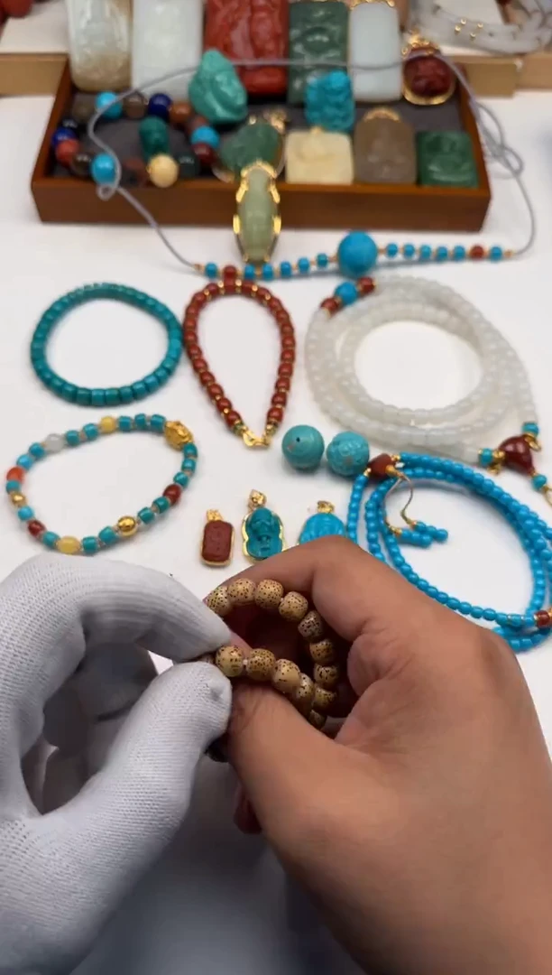 未镶嵌绿松石配饰配饰远***~手串手串