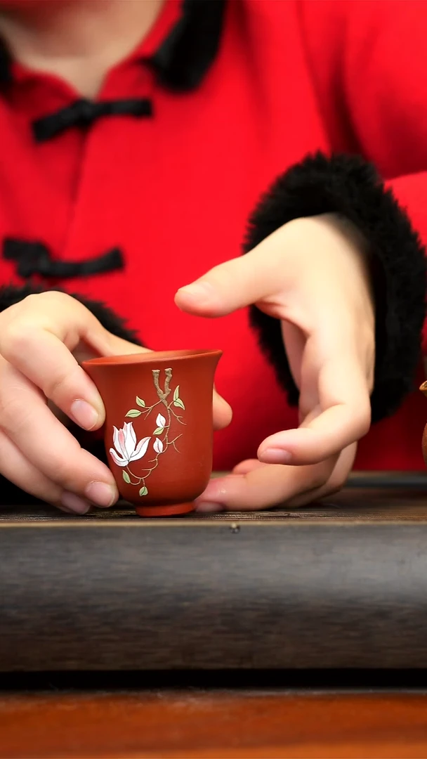 【闪购商品】紫砂茶壶念一紫砂  闻香杯 玉兰花