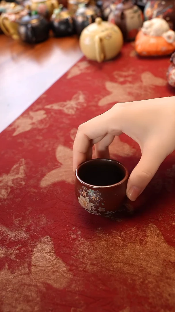 茶壶紫砂柴烧杯子宜兴紫砂