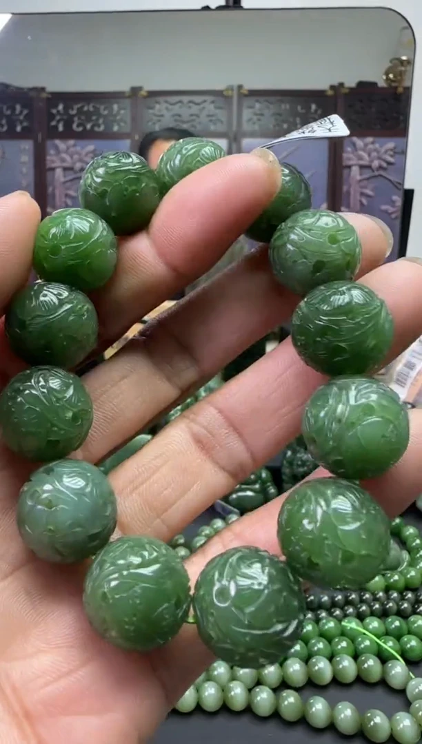 未镶嵌和田玉珠宝奇石手串