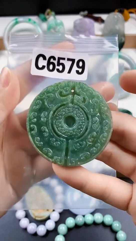 颈饰未镶嵌翡翠天然翡翠吊坠挂件