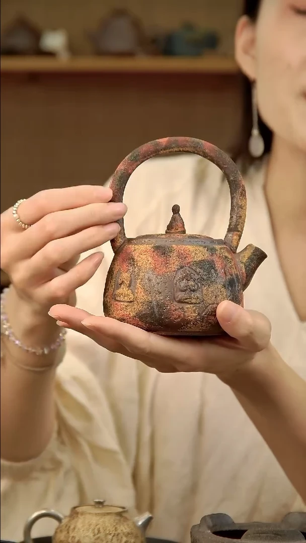 言野手作 岩矿提梁壶