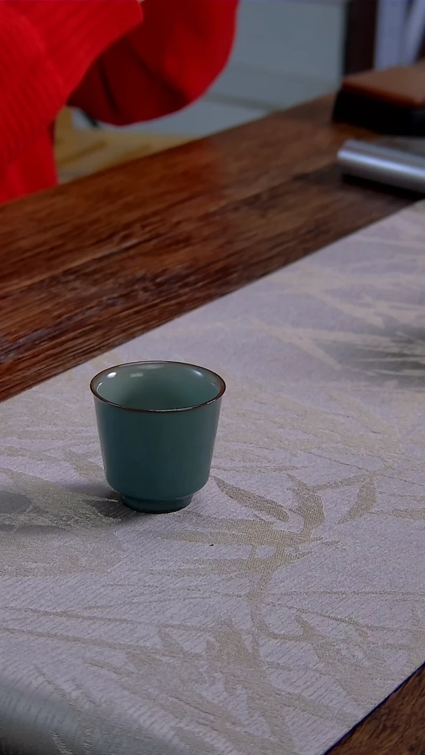 【闪购商品】文俊外天水内粉青竹贤杯